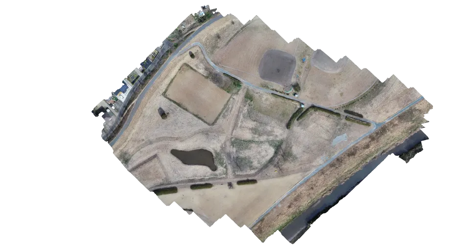 UAVによる空撮写真